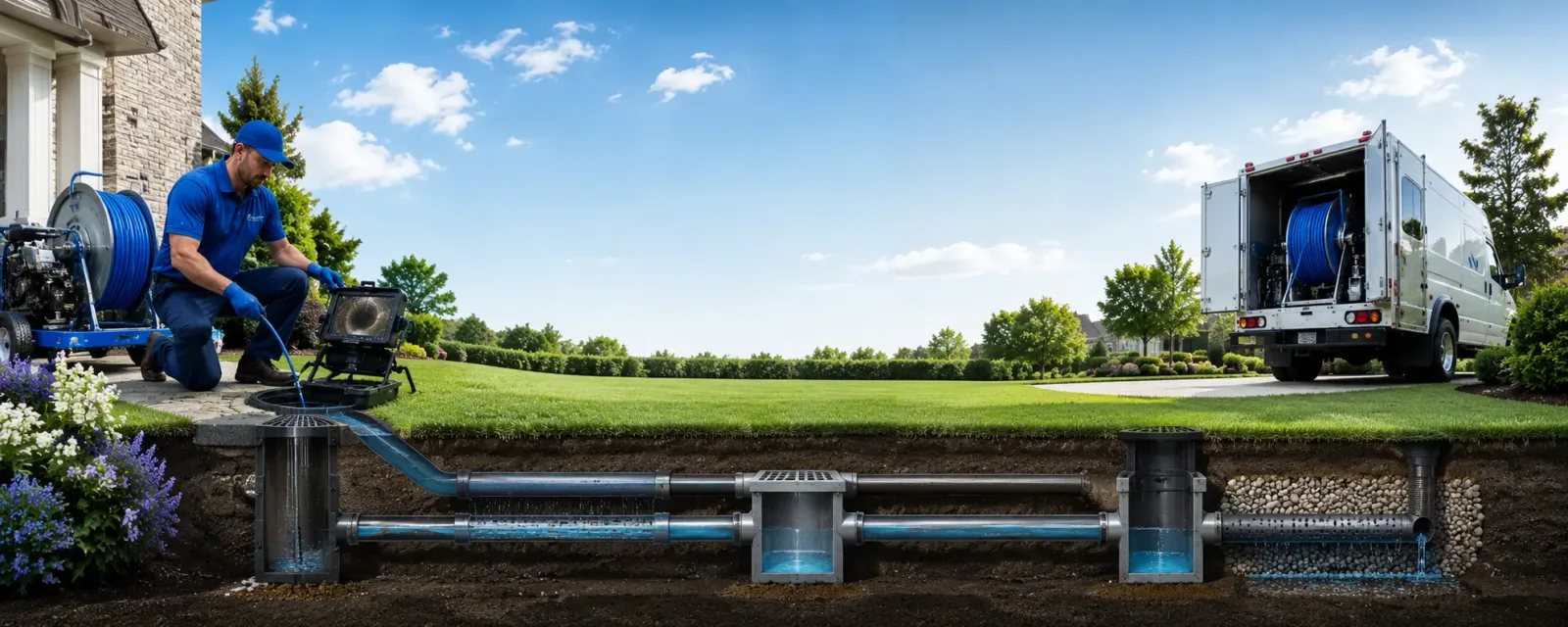 Outdoor drain cleaning information for White Sulphur Springs, NY
